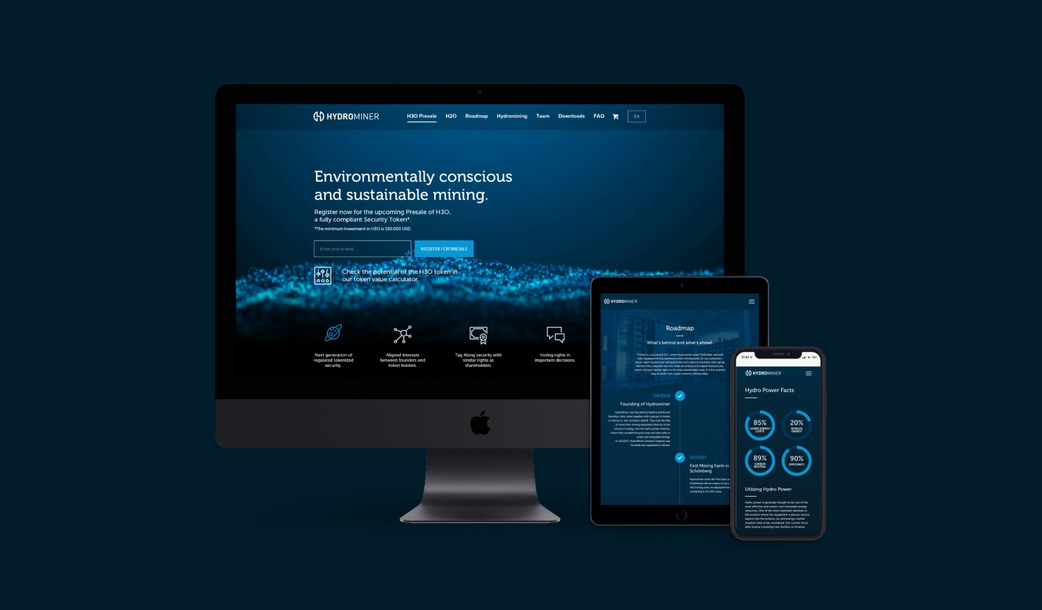 The Forge Webdesign für Hydrominer