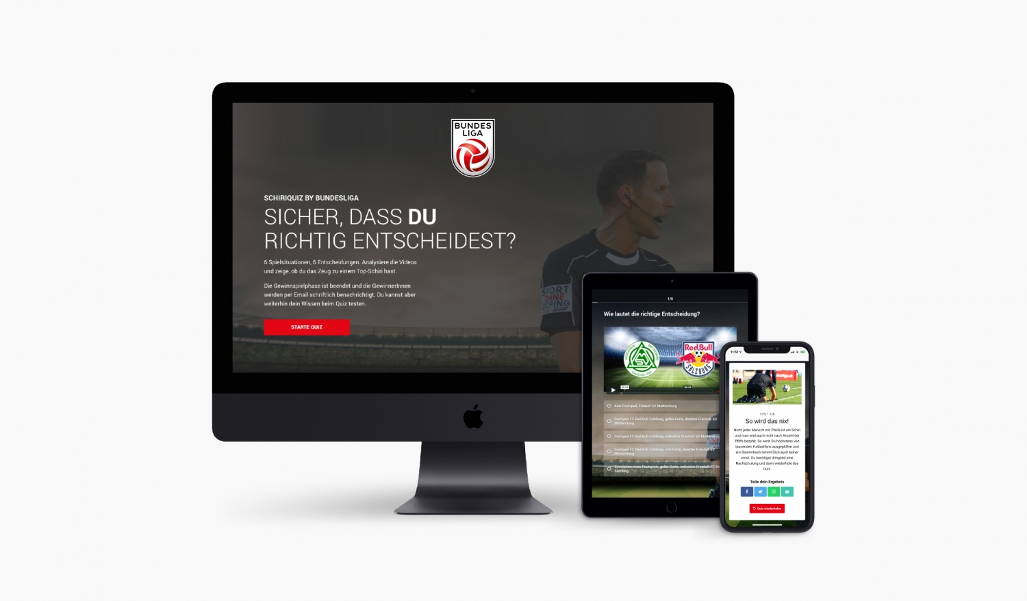The Forge Webdesign für die Österreichische Bundesliga